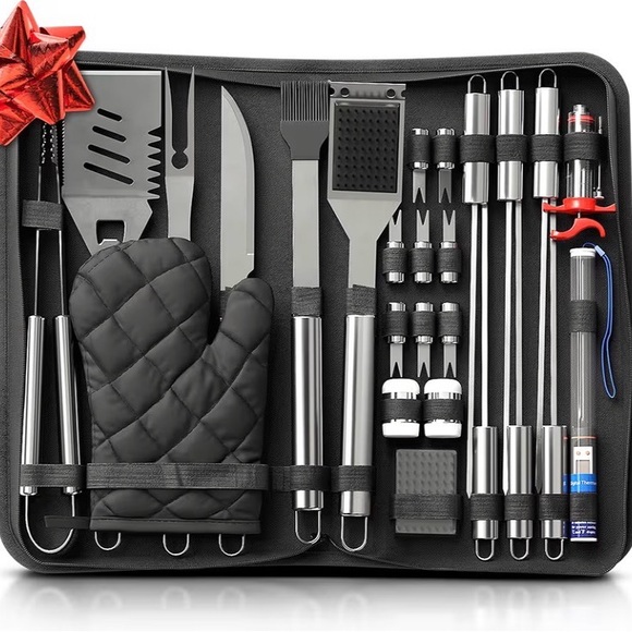 Other - Stainless Steel BBQ Grill Tool Set with Black Case